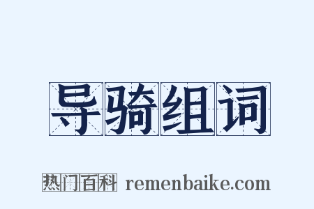 导骑组词是什么意思的图片